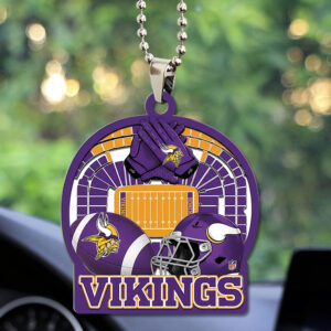 Minnesota Vikings Custom shape 2-sided Acrylic Car Ornament - TMTHU762