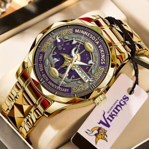 Minnesota Vikings 65 years Anniversary 2025 Alloy Luxury Quartz Watch - TMTHU703