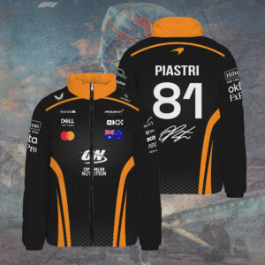 McLaren x Oscar Piastri 3D Stand Collar Puffer Jacket - TANTN16918