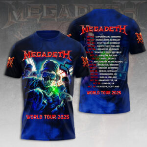 Megadeth 2025 World Tour 3D Apparel - HOATT13450
