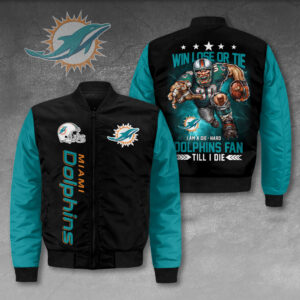 Miami Dolphins 3D Bomber Jacket - HOATT12815