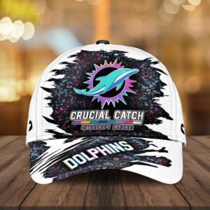 Miami Dolphins x Crucial Catch Intercept Cancer Classic Cap - MAITM12966