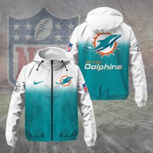 Miami Dolphins 3D Windbreaker Jacket - TANTN15757
