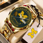 Michigan Wolverines Football Alloy Luxury Quartz Watch – HOATT13479
