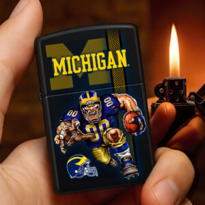 Michigan Wolverines Football Zippo Lighter Case (No Insert) - HOATT13343