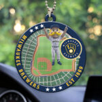 Milwaukee Brewers Custom shape 2-sided Acrylic Car Ornament - HOATT13047
