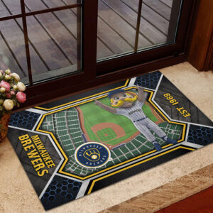 Milwaukee Brewers Custom Doormat - HOATT13086