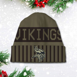 Minnesota Vikings 2025 Salute to Service Beanie Hat - TANTN16567