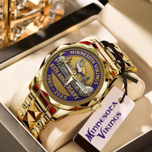 Minnesota Vikings 65th Anniversary Alloy Luxury Quartz Watch - MAITM12729