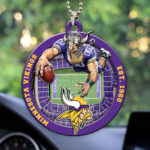 Minnesota Vikings Custom shape 2-sided Acrylic Car Ornament - HOATT12600