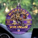 Minnesota Vikings Custom shape 2-sided Acrylic Car Ornament - HOATT12916