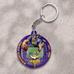 Minnesota Vikings Custom Shape 2-sided Keychain - HOATT12701