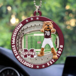 Mississippi State Bulldogs Football Custom shape 2-sided Acrylic Car Ornament – HOATT13132