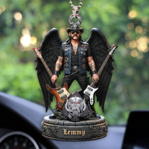 Motörhead x Lemmy Kilmister Custom shape 2-sided Acrylic Car Ornament - HOATT12565