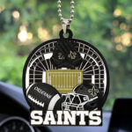 New Orleans Saints Custom shape 2-sided Acrylic Car Ornament - TMTHU765