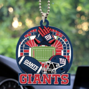 New York Giants Custom shape 2-sided Acrylic Car Ornament - TMTHU759