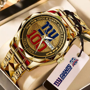 New York Giants 100th Anniversary 2025 Alloy Luxury Quartz Watch - TMTHU691
