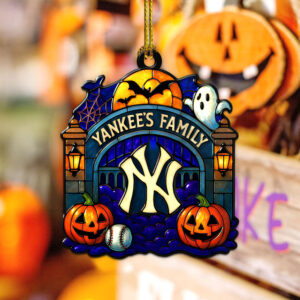 New York Yankees x Halloween Custom Shape 2-side Printed Acrylic Ornament - TMTHU1093