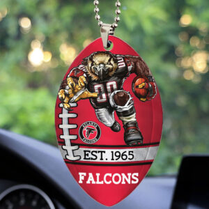 Atlanta Falcons Custom shape 2-sided Acrylic Car Ornament - TMTHU859