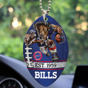 Buffalo Bills Custom shape 2-sided Acrylic Car Ornament - TMTHU861