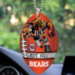 Chicago Bears Custom shape 2-sided Acrylic Car Ornament - TMTHU863