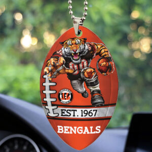 Cincinnati Bengals Custom shape 2-sided Acrylic Car Ornament - TMTHU864