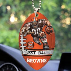 Cleveland Browns Custom shape 2-sided Acrylic Car Ornament - TMTHU865