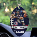 Houston Texans Custom shape 2-sided Acrylic Car Ornament - TMTHU870