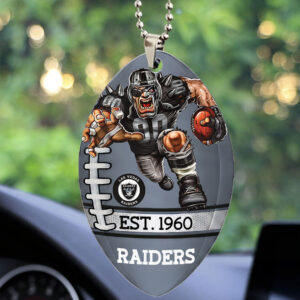 Las Vegas Raiders Custom shape 2-sided Acrylic Car Ornament - TMTHU874