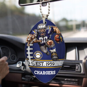 Los Angeles Chargers Custom shape 2-sided Acrylic Car Ornament - TMTHU875
