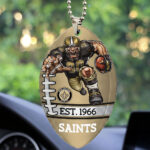 New Orleans Saints Custom shape 2-sided Acrylic Car Ornament - TMTHU880