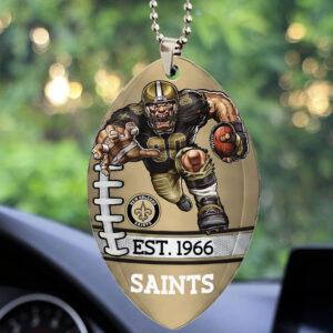 New Orleans Saints Custom shape 2-sided Acrylic Car Ornament - TMTHU880
