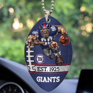 New York Giants Custom shape 2-sided Acrylic Car Ornament - TMTHU881