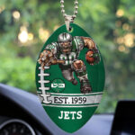 New York Jets Custom shape 2-sided Acrylic Car Ornament - TMTHU882