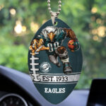 Philadelphia Eagles Custom shape 2-sided Acrylic Car Ornament - TMTHU883