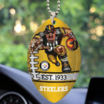 Pittsburgh Steelers Custom shape 2-sided Acrylic Car Ornament - TMTHU884