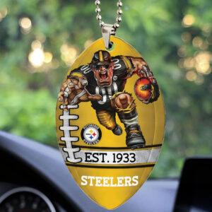 Pittsburgh Steelers Custom shape 2-sided Acrylic Car Ornament - TMTHU884