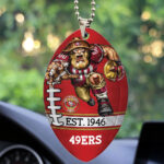San Francisco 49ers Custom shape 2-sided Acrylic Car Ornament - TMTHU885