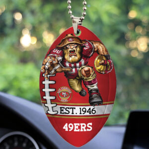 San Francisco 49ers Custom shape 2-sided Acrylic Car Ornament - TMTHU885