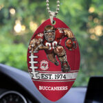 Tampa Bay Buccaneers Custom shape 2-sided Acrylic Car Ornament - TMTHU887