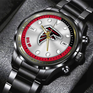 Atlanta Falcons Black Stainless Steel Watch - HOATT12933