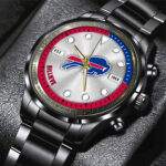Buffalo Bills Black Stainless Steel Watch - HOATT12935