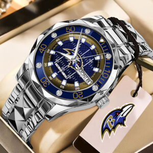 Baltimore Ravens Alloy Luxury Quartz Watch - TMTHU913