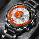 Cleveland Browns Black Stainless Steel Watch - HOATT12939