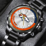 Denver Broncos Black Stainless Steel Watch - HOATT12941