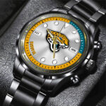 Jacksonville Jaguars Black Stainless Steel Watch - HOATT12946