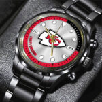 Kansas City Chiefs Black Stainless Steel Watch - HOATT12947