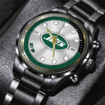 New York Jets Black Stainless Steel Watch - HOATT12956