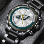 Philadelphia Eagles Black Stainless Steel Watch - HOATT12957