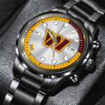 Washington Commanders Black Stainless Steel Watch - HOATT12963